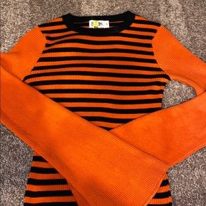 Lf orange and black sweater winter clothing